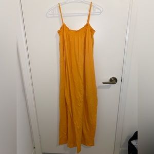 H&M modal blend orange maxi dress
